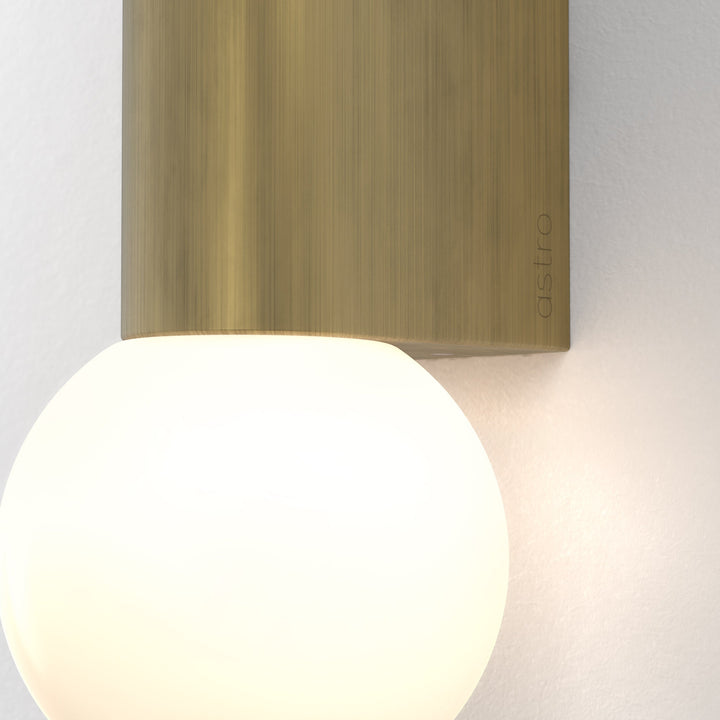 Astro 1459013 Ortona Bathroom Twin Wall Light Matt Brushed Brass