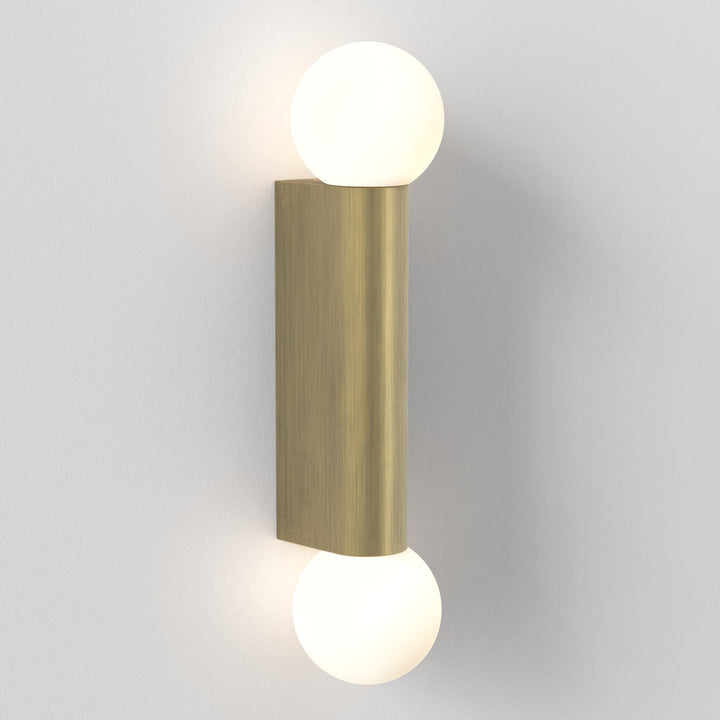 Astro 1459013 Ortona Bathroom Twin Wall Light Matt Brushed Brass