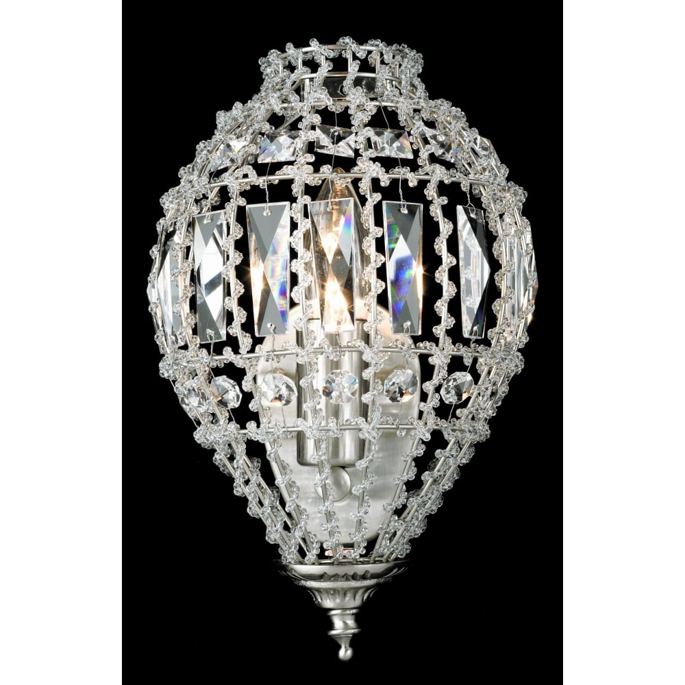 Impex CO01219/WB/C Bombay Beaded Wall Light (SD)
