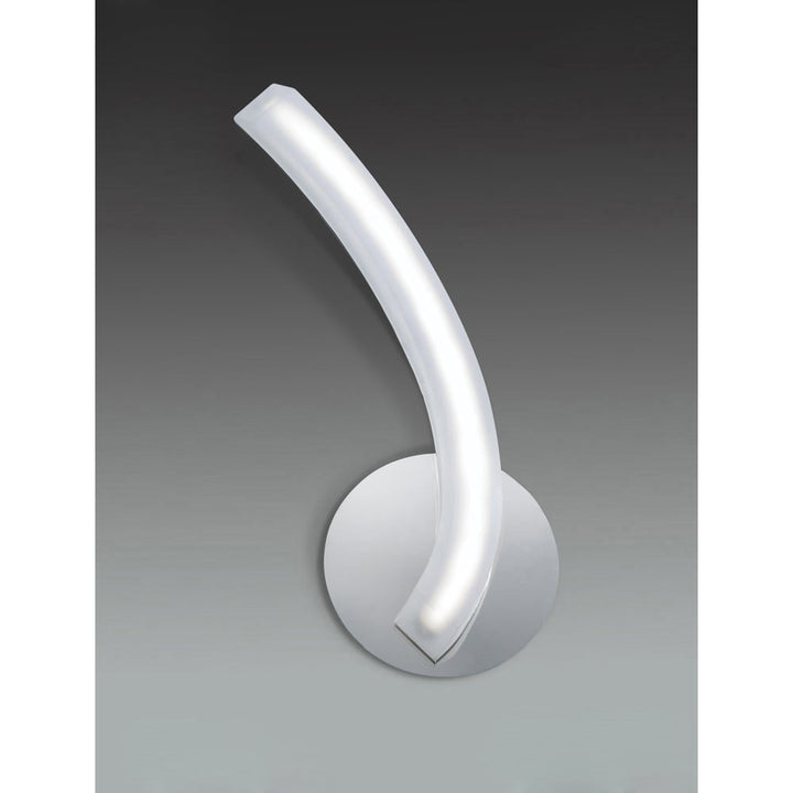 Mantra M3565/S On Wall Lamp Left Switched 5W LED Polished Chrome/Frosted Acrylic (S)