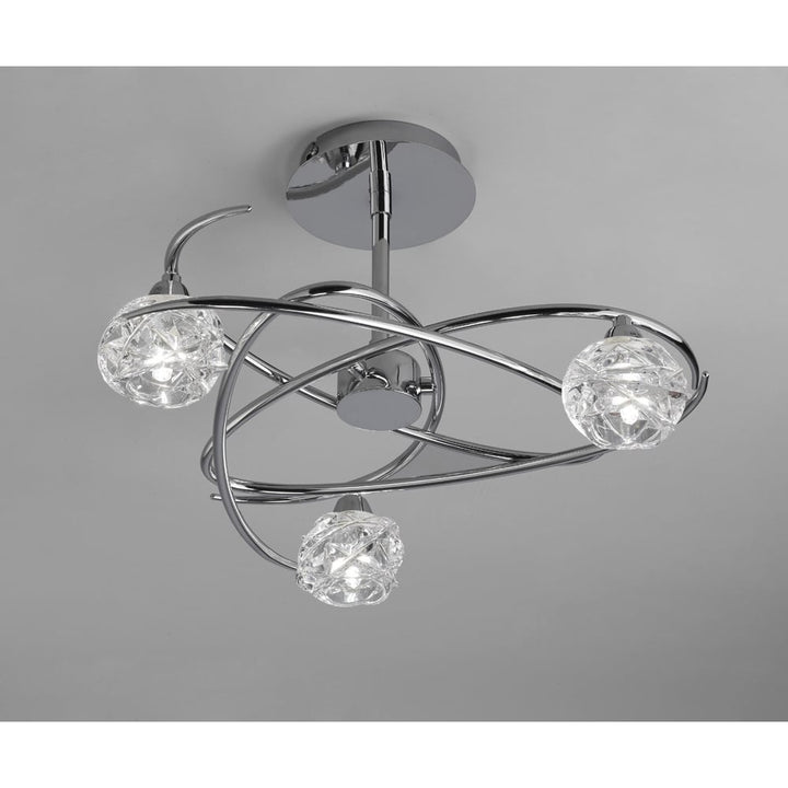 Mantra M3944 Maremagnum Ceiling 3 Light G9 Polished Chrome (S)