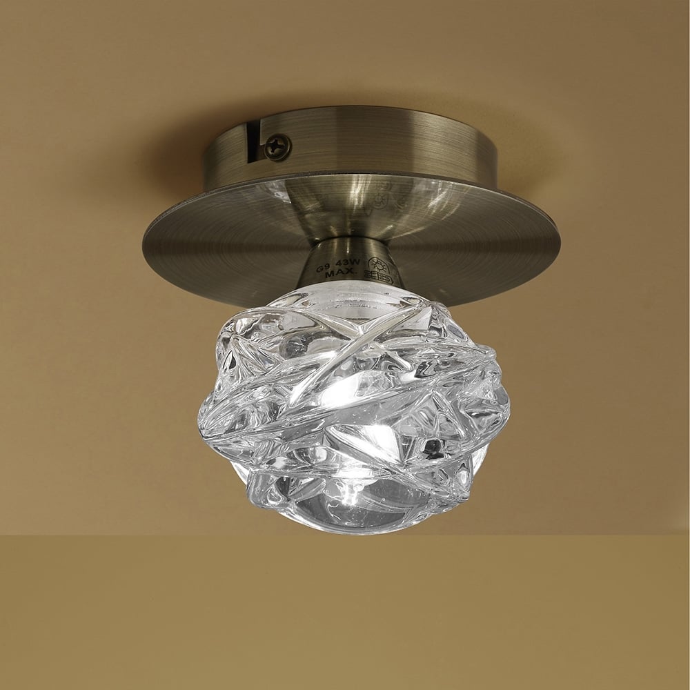 Mantra M4075 Maremagnum Ceiling 1 Light G9 Antique Brass (S)