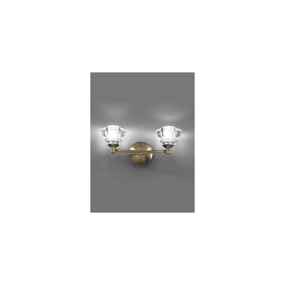 Franklite FL2163/2 Twista 2 Light Wall Bracket Bronze (SD)