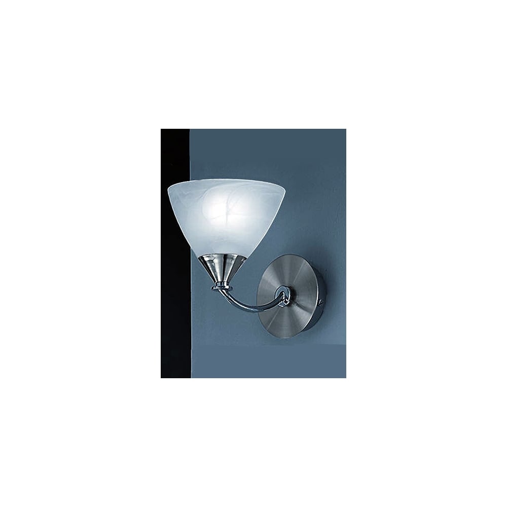 Franklite PE9671/786 1 Light Wall Bracket Brushed Nickel (SD)