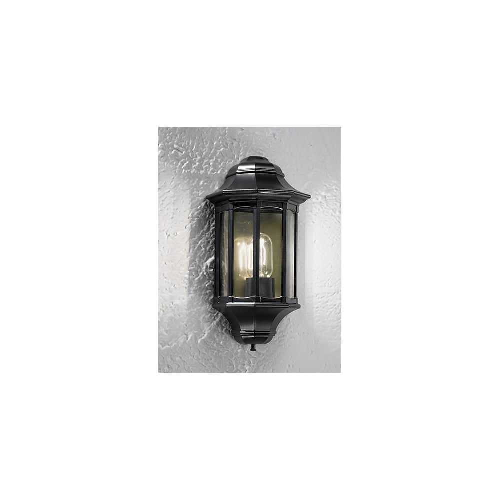 Franklite L1610-1 Outside 1 Light Wall Flush Black (SD)