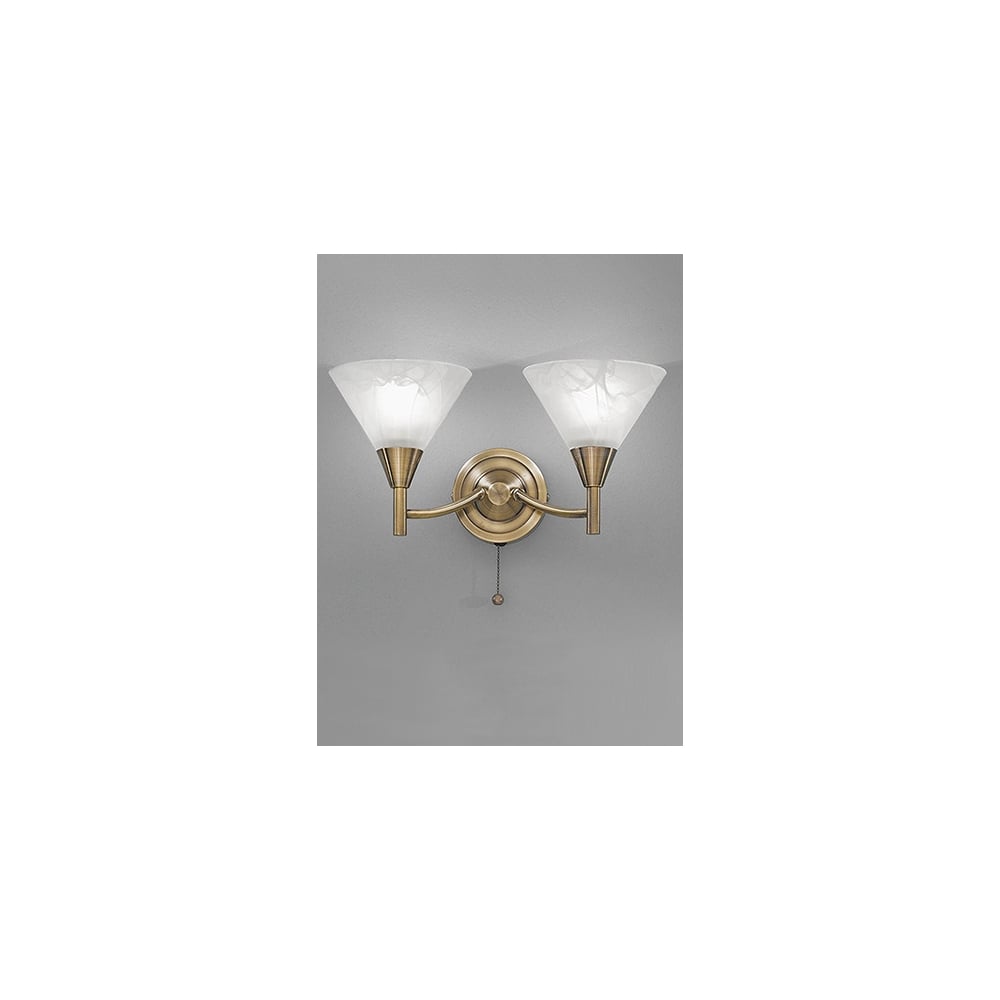 Franklite FL2251/2 Harmony 2 Light Wall Bracket Bronze (SD)