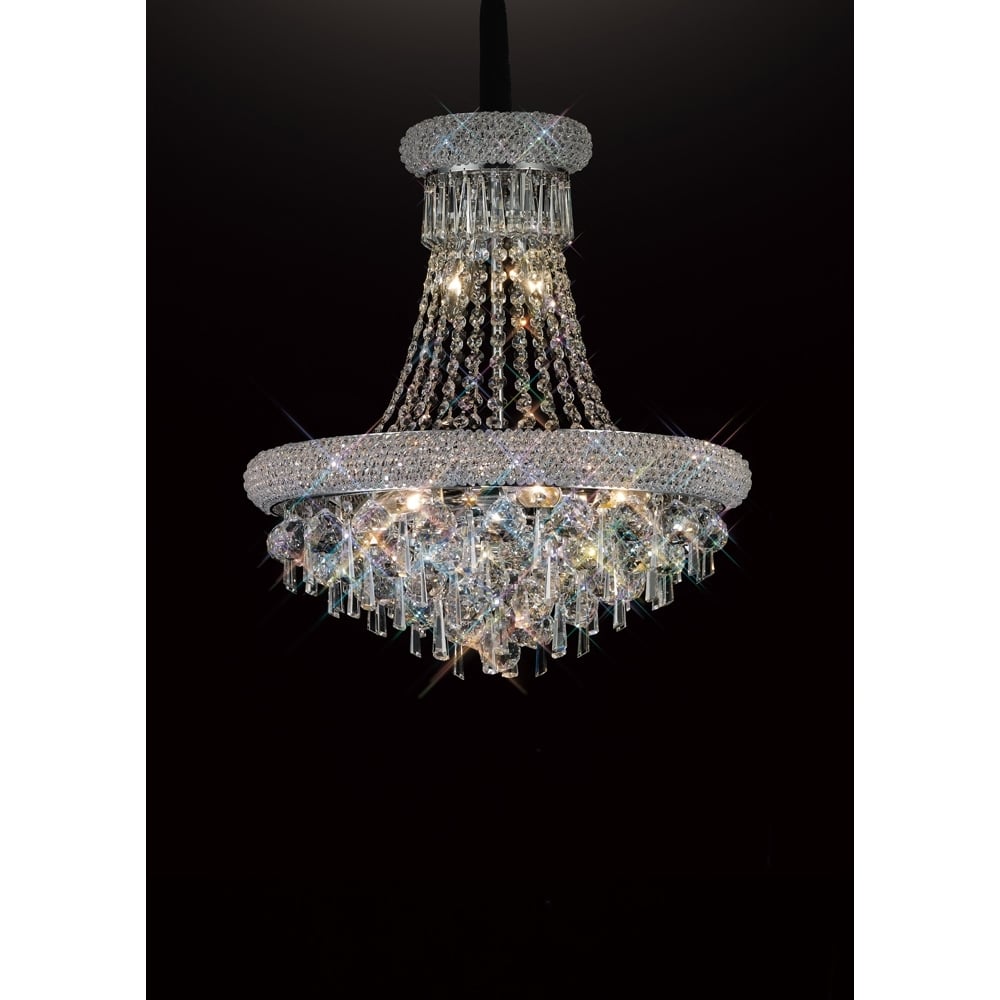 Diyas IL31450 Alexandra Pendant Chrome/crystal (S)