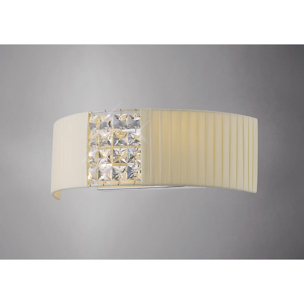Diyas IL31171/CR Evelyn Wall Lamp Cream /crystal (S)