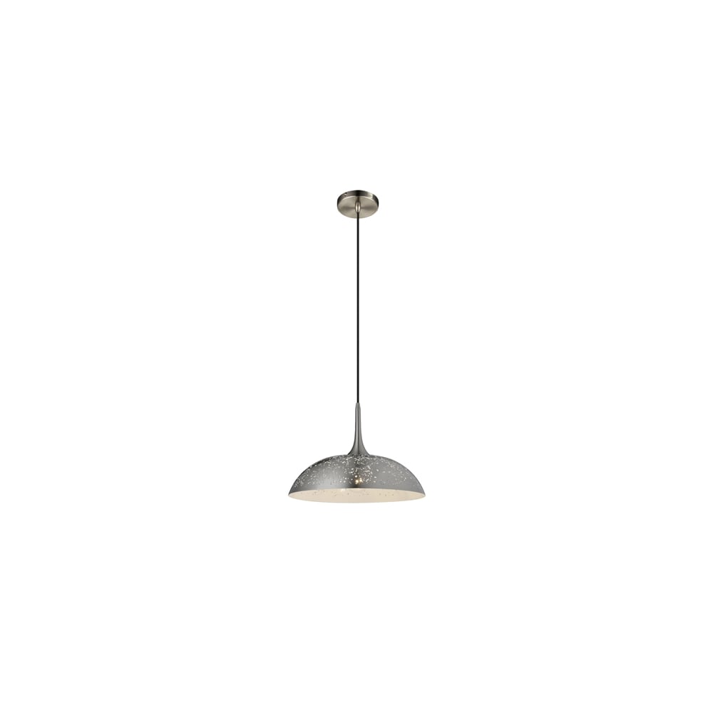 Franklite P135 1 Light Pendant Satin Nickel (SD)
