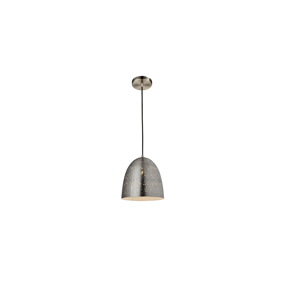 Franklite PCH142 Perfora 220mm Pendant Satin Nickel (SD)