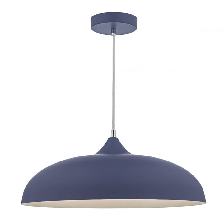 Dar Wisebuys Dar KAE0123 Kaelan 1 Light Pendant Blue And White (S)