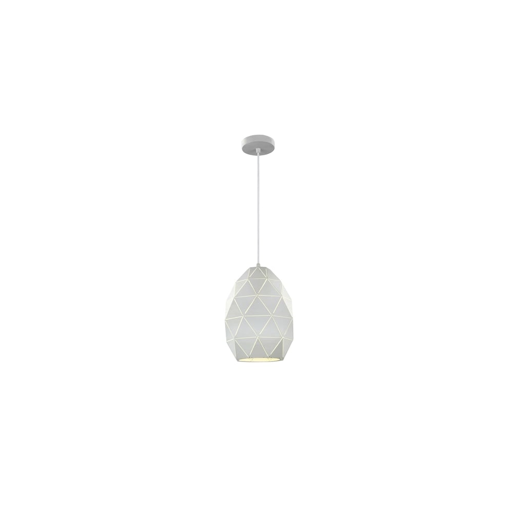 Franklite PCH148 Tangent 1 Light Pendant White (SD)