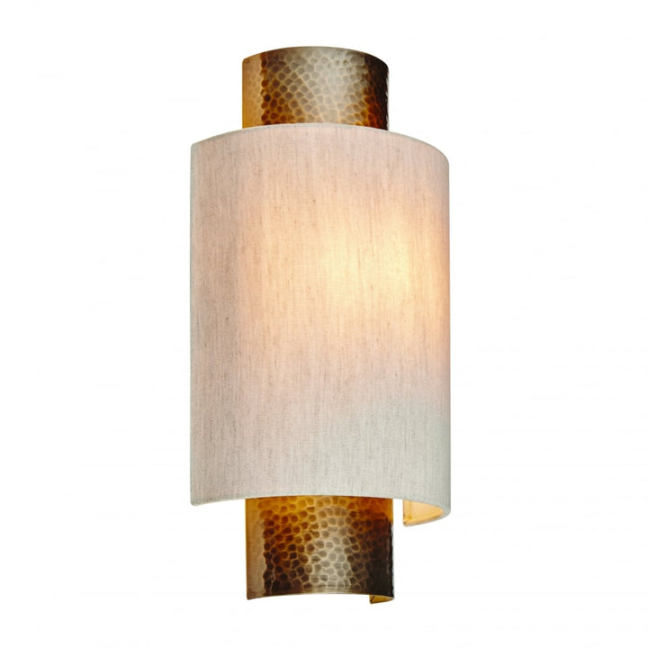 Endon 71308 Indara Wall Light Bronze And Linen Fabric