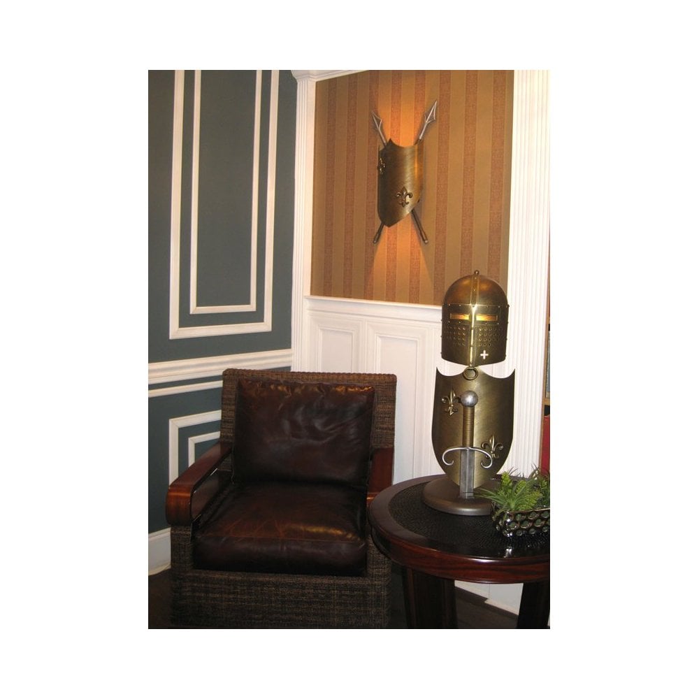 Elstead CRUSADER T/L Crusader One Light Table Lamp Burnished Bronze