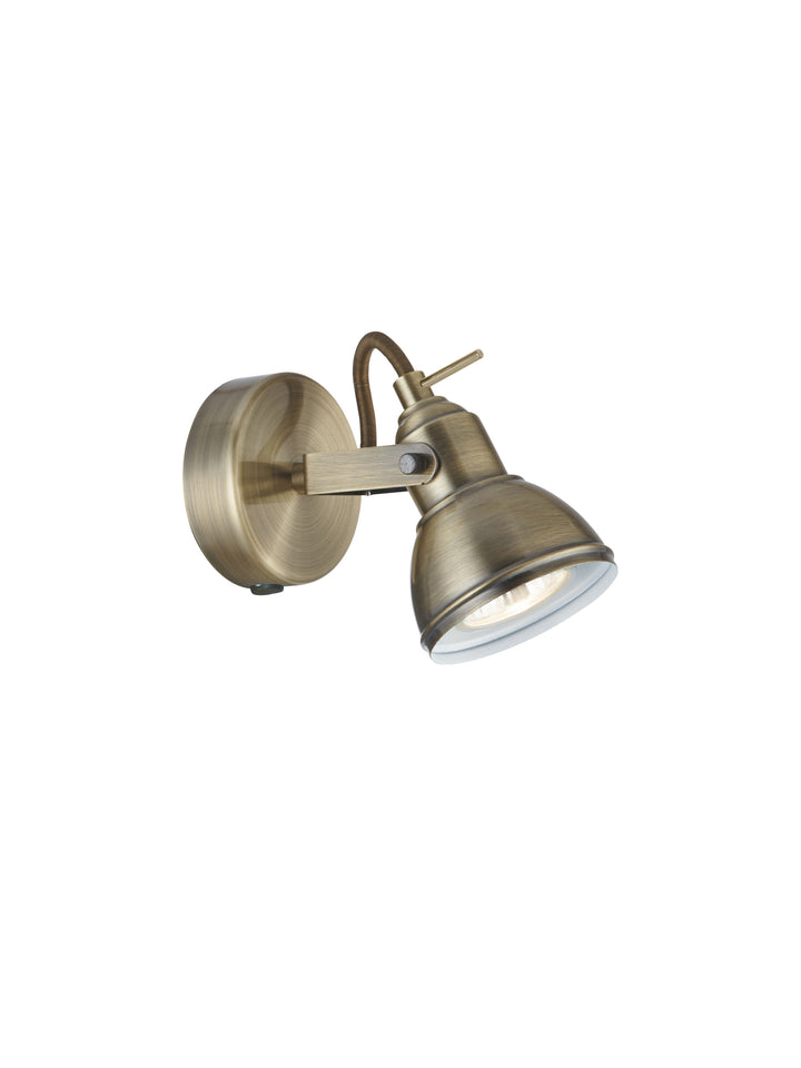 Searchlight 1541AB Focus - 1 Light Spotlight Antique Brass