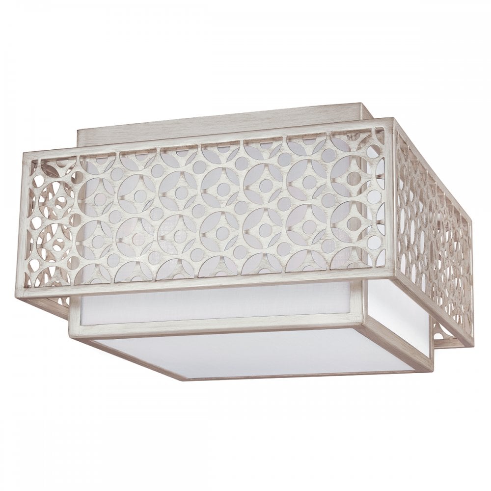 Feiss FE/KENNEY/F Kenney 2 Light Flush Mount (S)