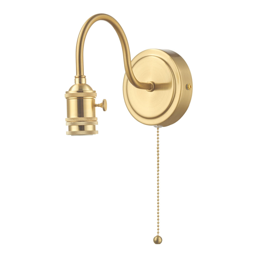 Dar Wisebuys Dar SPW0740 Accessory 1 Light Wall Light Brass Bracket Only (S)