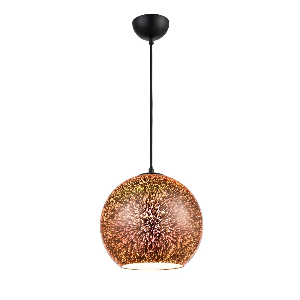 Franklite PCH172 Vision 1 Light Pendant Copper (S)