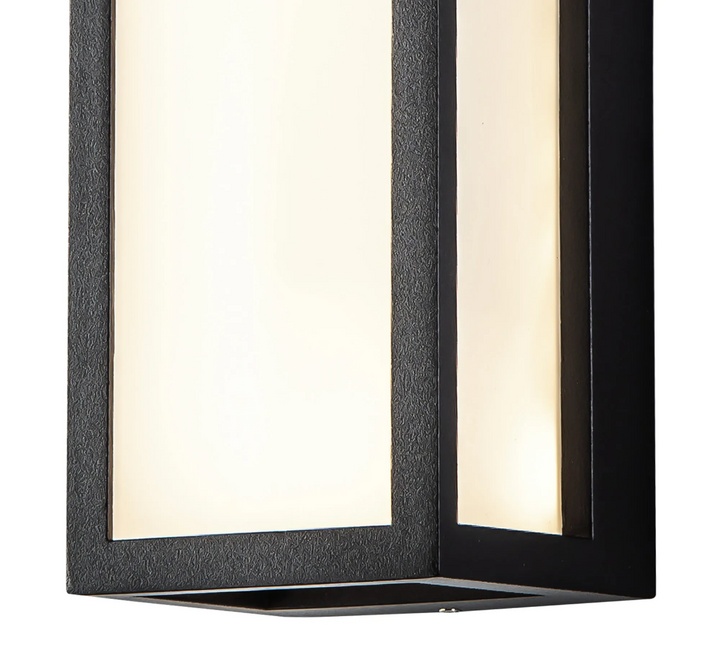 Nelson Lighting NL85749 Habana 1 LED Outdoor Wall Light Anthracite Frosted White