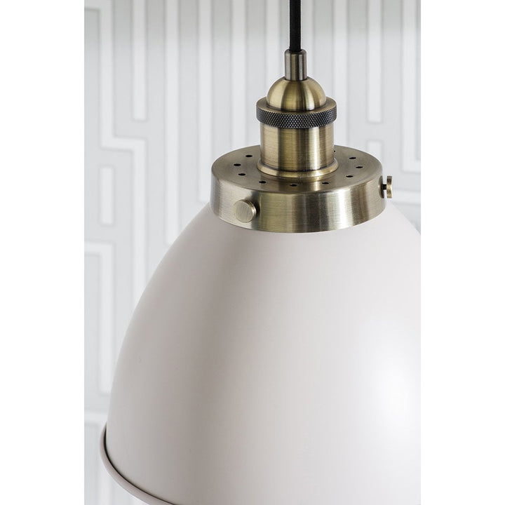 Endon 76328 Franklin 1 Light Pendant Taupe (S)