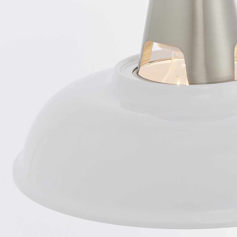Endon 79491 Henley 1 Light Pendant Easyfit White (SD)