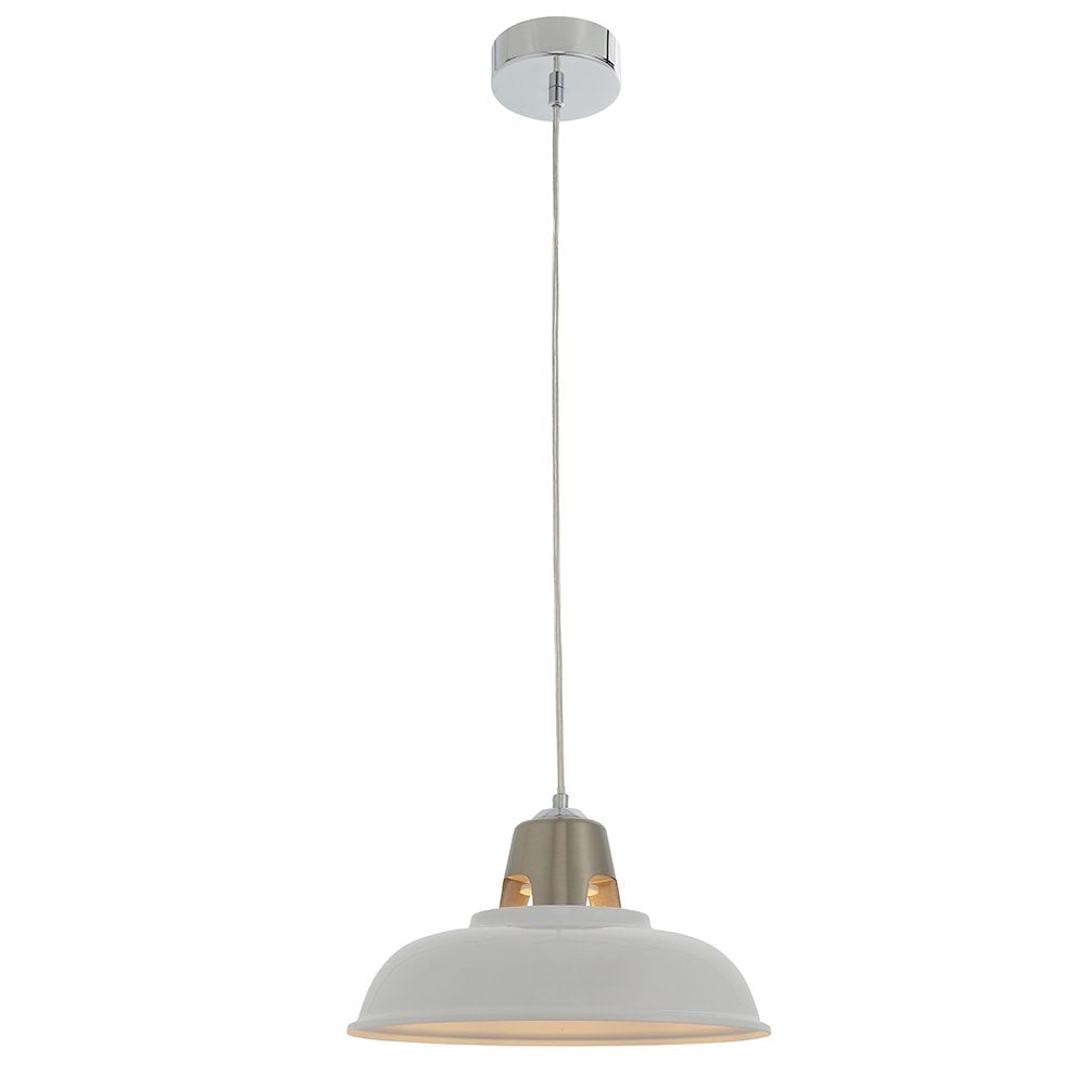 Endon 79491 Henley 1 Light Pendant Easyfit White (SD)