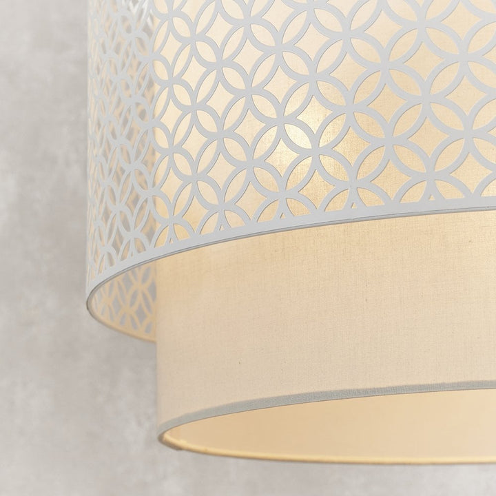 Endon 81031 Gilli 3 Light Pendant Chalk White (SD)