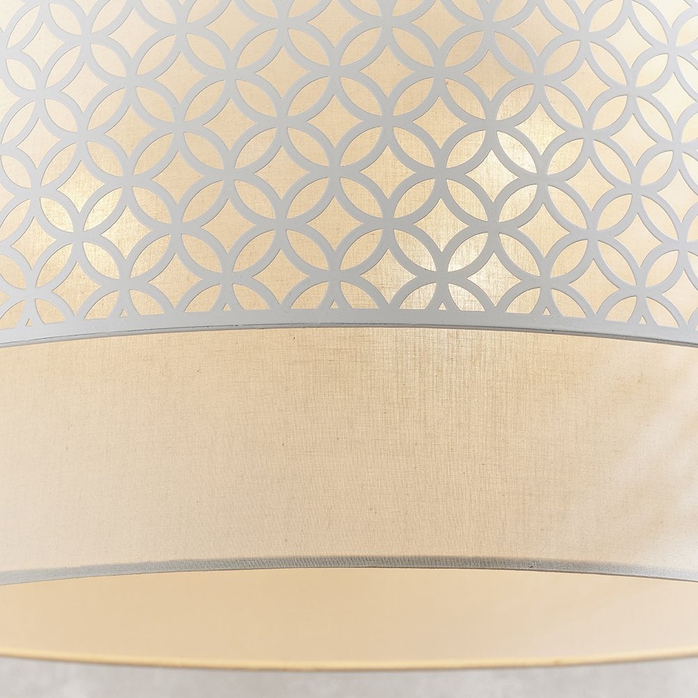 Endon 81031 Gilli 3 Light Pendant Chalk White (SD)