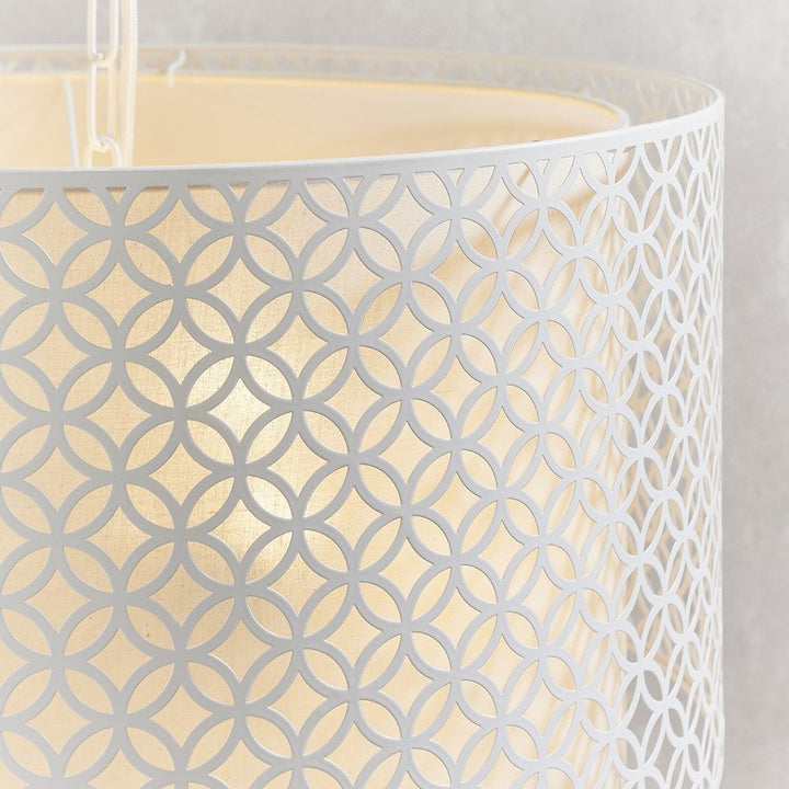 Endon 81031 Gilli 3 Light Pendant Chalk White (SD)