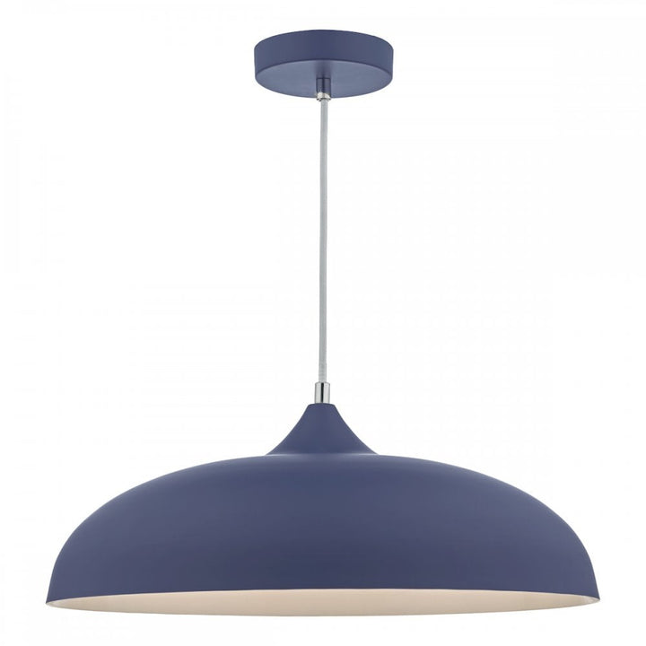 Dar Wisebuys Dar KAE0123 Kaelan 1 Light Pendant Blue And White (S)