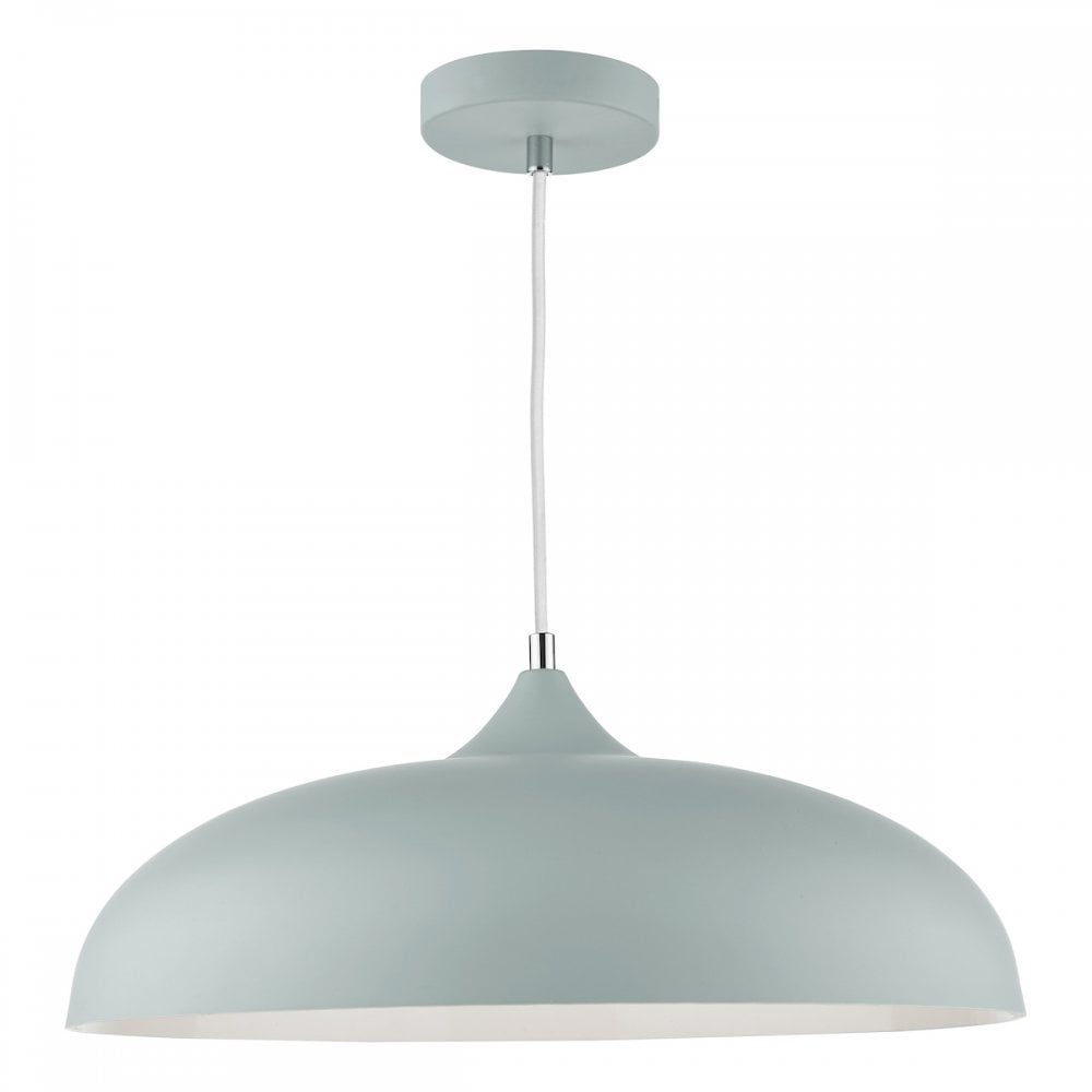 Dar Wisebuys Dar KAE0139 Kaelan 1 Light Pendant Soft Matt Grey (S)