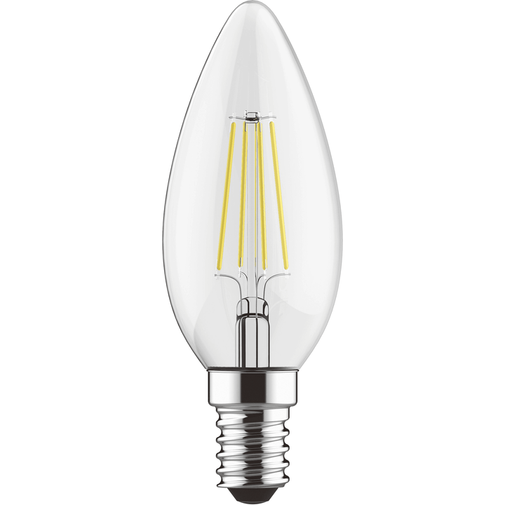 Luxram Value Classic Pack Of 10 E14 Candle LED Dimmable 4W Cool White 4000K