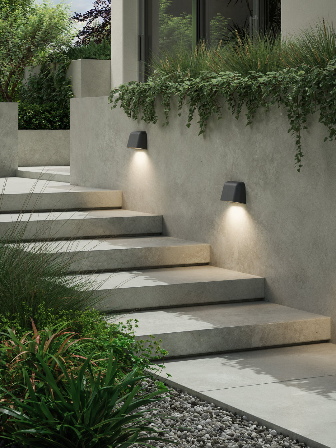 Astro 1317031 Mast Outdoor Twin Wall Light Charcoal Concrete