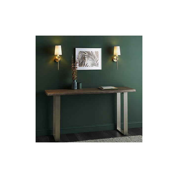 Endon 92955 1 Light Wall Light Satin Brass Plate &amp; Vintage White Fabric Shade (S)