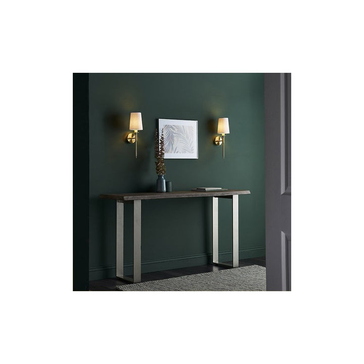 Endon 92955 1 Light Wall Light Satin Brass Plate &amp; Vintage White Fabric Shade (S)