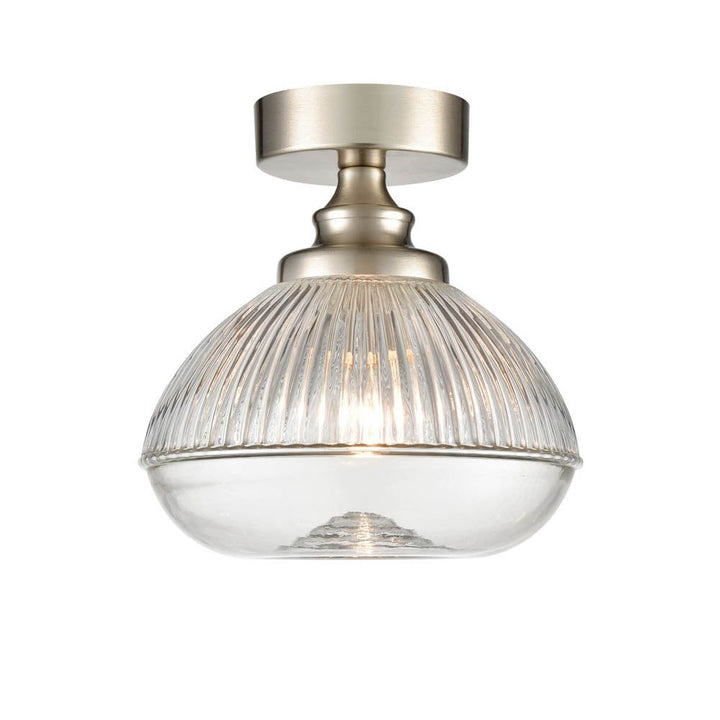 Franklite CF5805 Acoste Ceiling Fitting 1 Light Satin Nickel