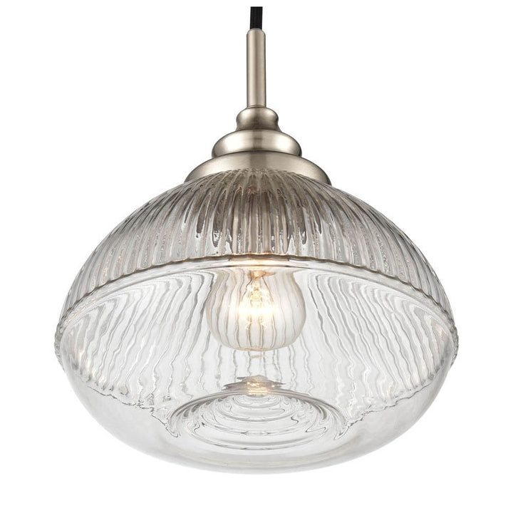 Franklite CF5805 Acoste Ceiling Fitting 1 Light Satin Nickel