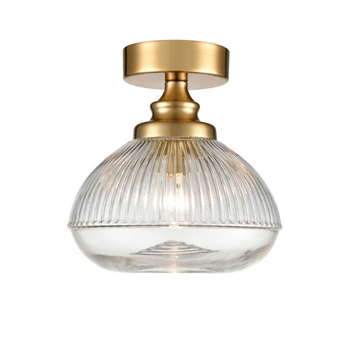 Franklite CF5806 Acoste Ceiling Fitting 1 Light Brushed Brass