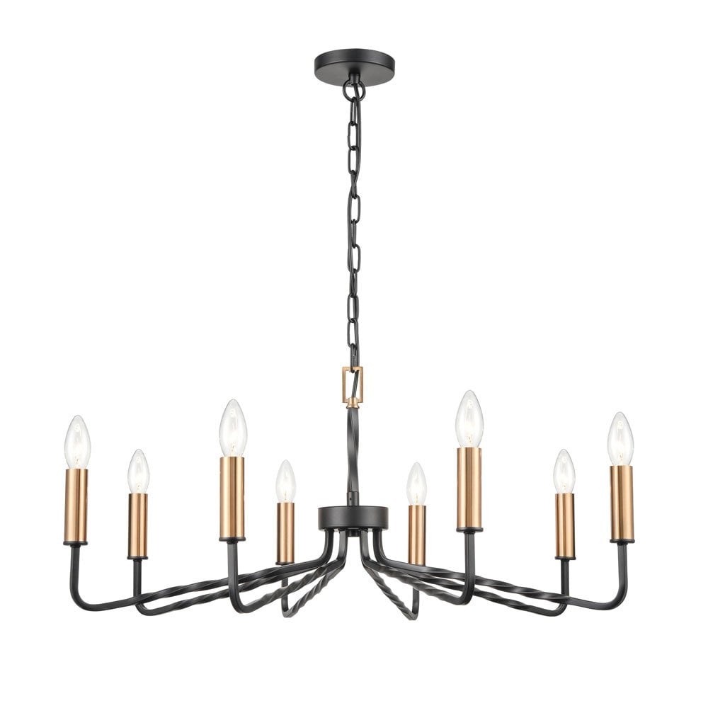 Franklite FL2455-8 Kasteel 8 Light Pendant Antique Bronze