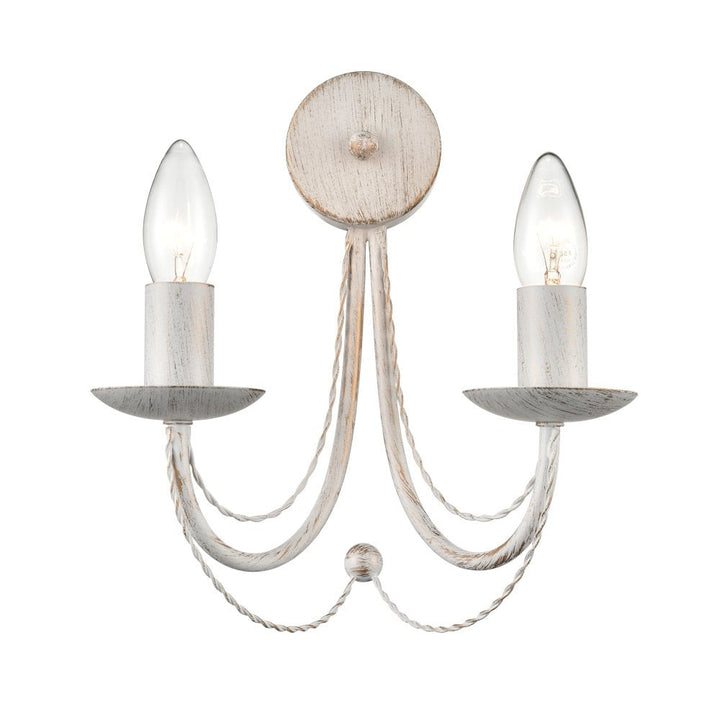 Franklite FL2464-2 Abstraction 2 Light Bathroom Ceiling / Wall Chrome