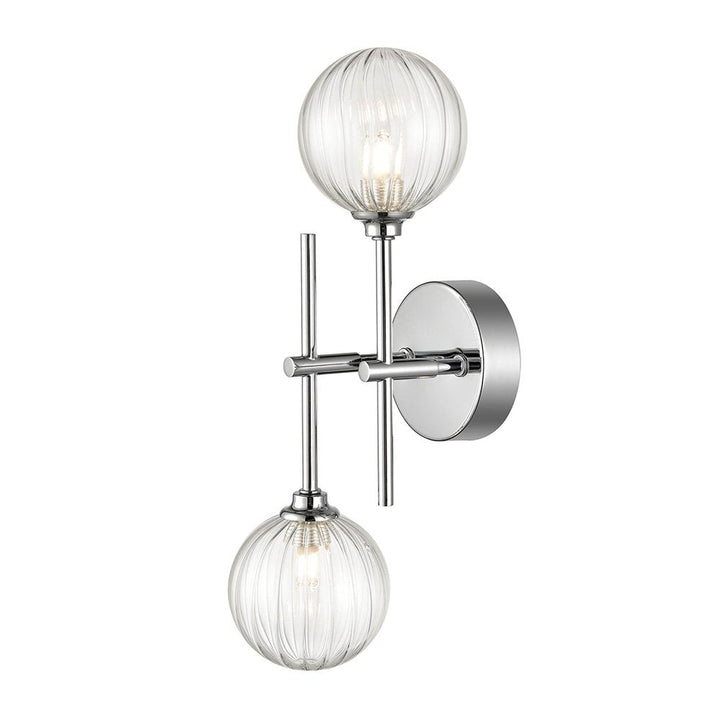 Franklite FL2464-2 Abstraction 2 Light Bathroom Ceiling / Wall Chrome