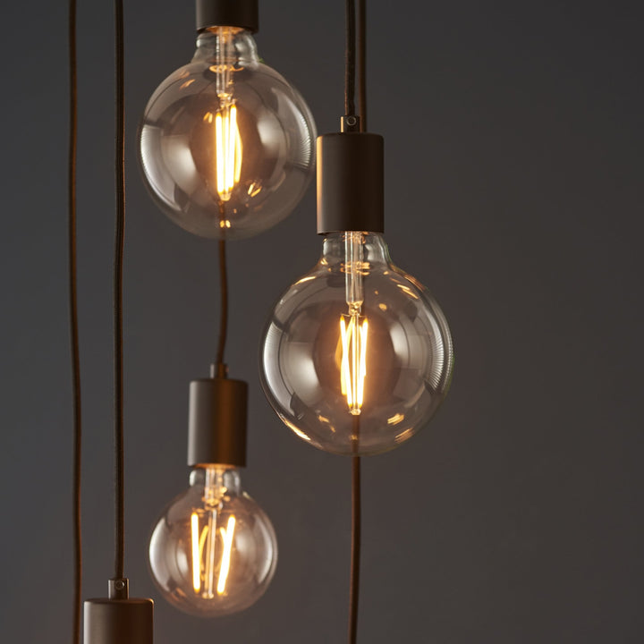 Endon 81535 Studio 6 Light Pendant Black (S)