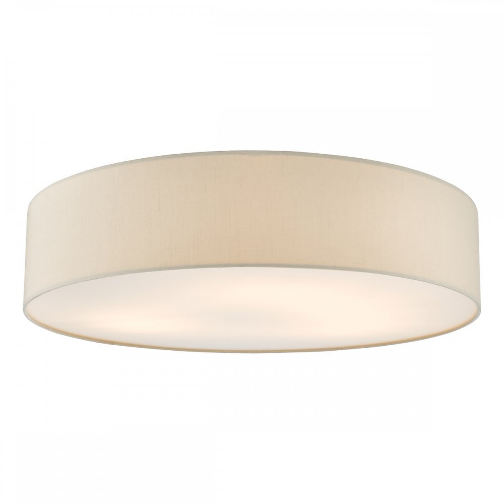 Dar CIE4801 Cierro 6 Light Flush Taupe With Diffuser 80cm (S)