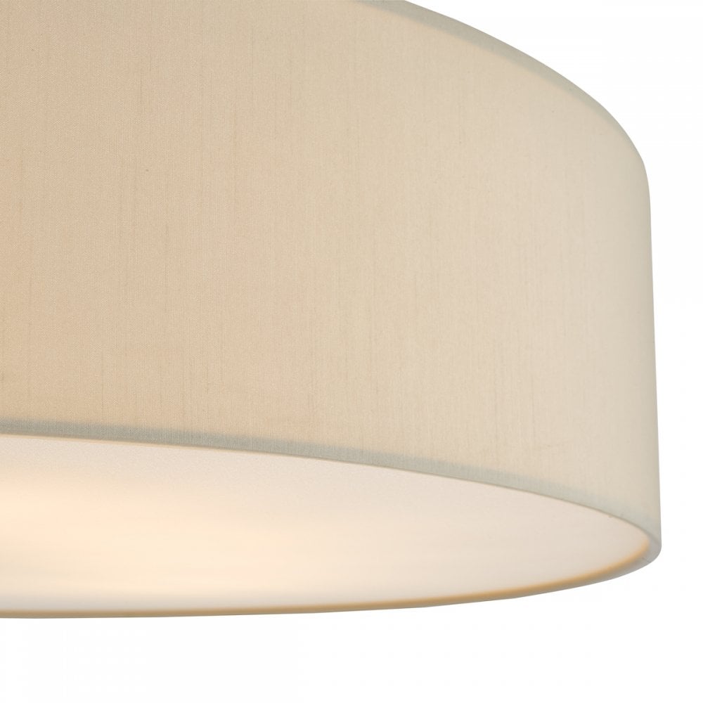 Dar CIE4801 Cierro 6 Light Flush Taupe With Diffuser 80cm (S)