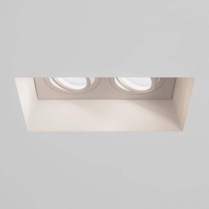 Astro 1253006 Blanco Twin Adjustable Downlight/Recessed Spot Light Plaster (S)