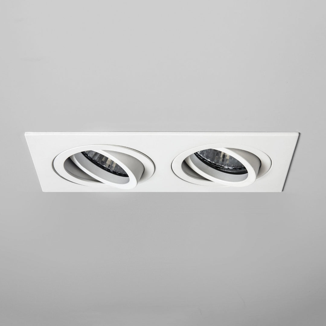 Astro 1240032 Taro Twin Fire-Rated Downlight/Recessed Spot Light Matt White (S)