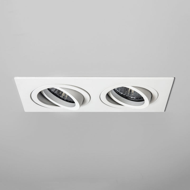 Astro 1240032 Taro Twin Fire-Rated Downlight/Recessed Spot Light Matt White (S)
