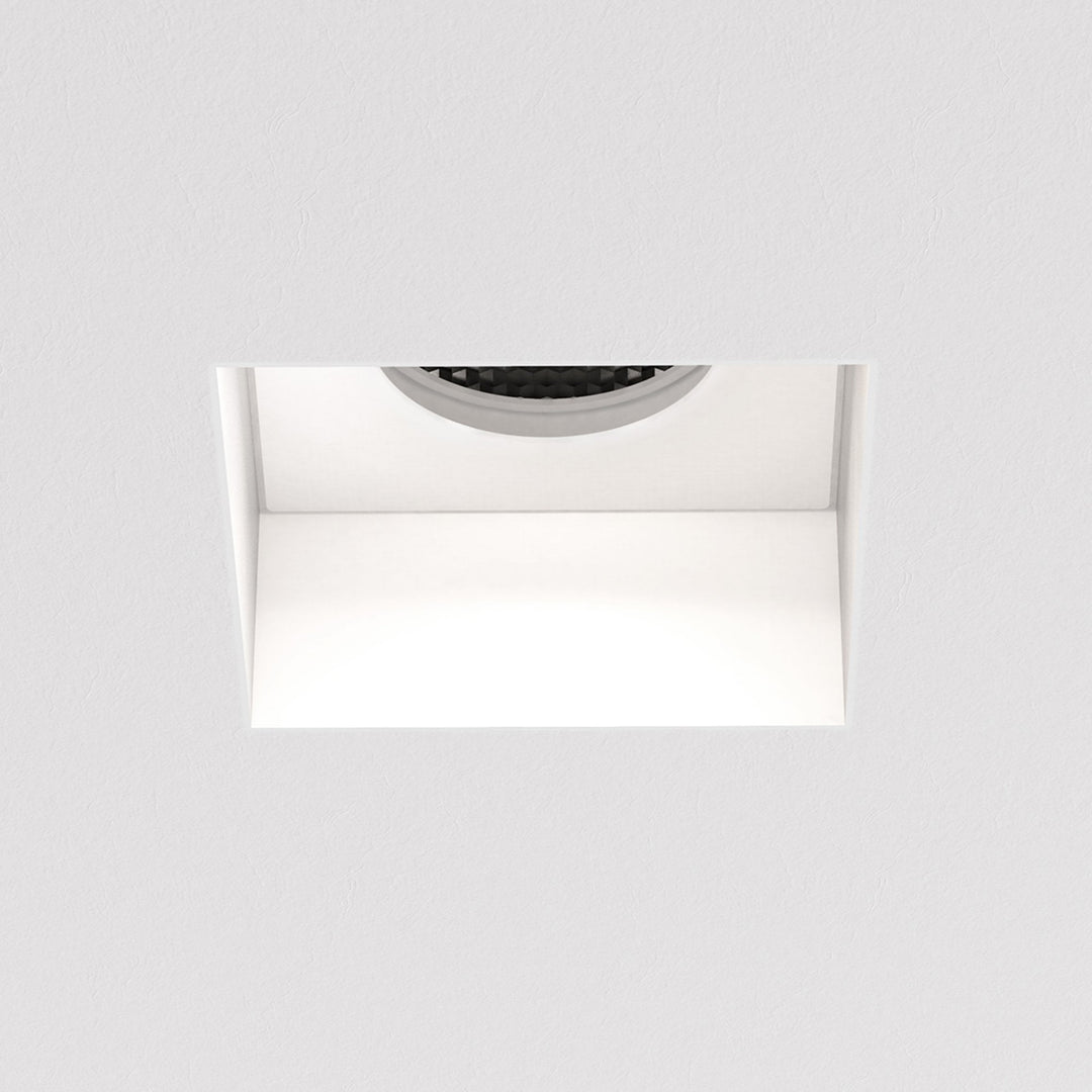 Astro 1248018 Trimless Square Fixed Downlight/Recessed Spot Light Matt White (S)