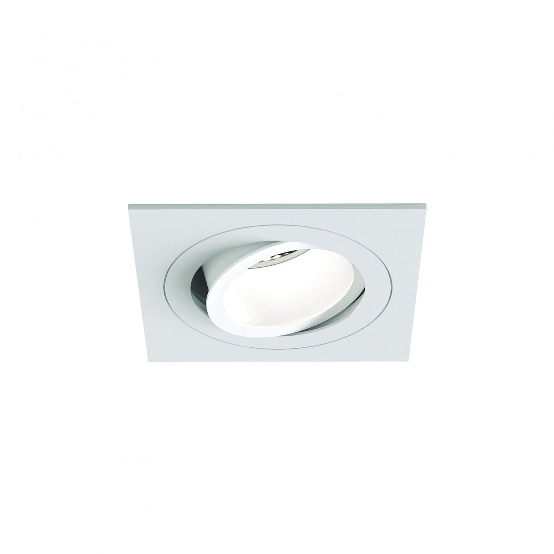 Astro 1434004 Pinhole Slimline Square Adjustable Fire-Rated Downlight/Recessed Spot Light Matt White (S)