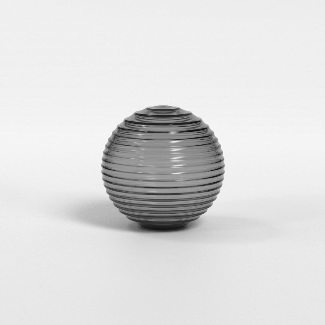 Astro 5036005 Tacoma Ribbed Glass Shade Smoke (S)
